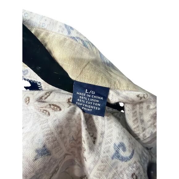 Tommy Bahama Men’s Paisley Button Down Shirt L Coastal Resort Casual - Picture 6 of 6